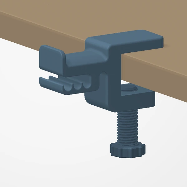 Desk Clamp Headphone Holder: Desk installation