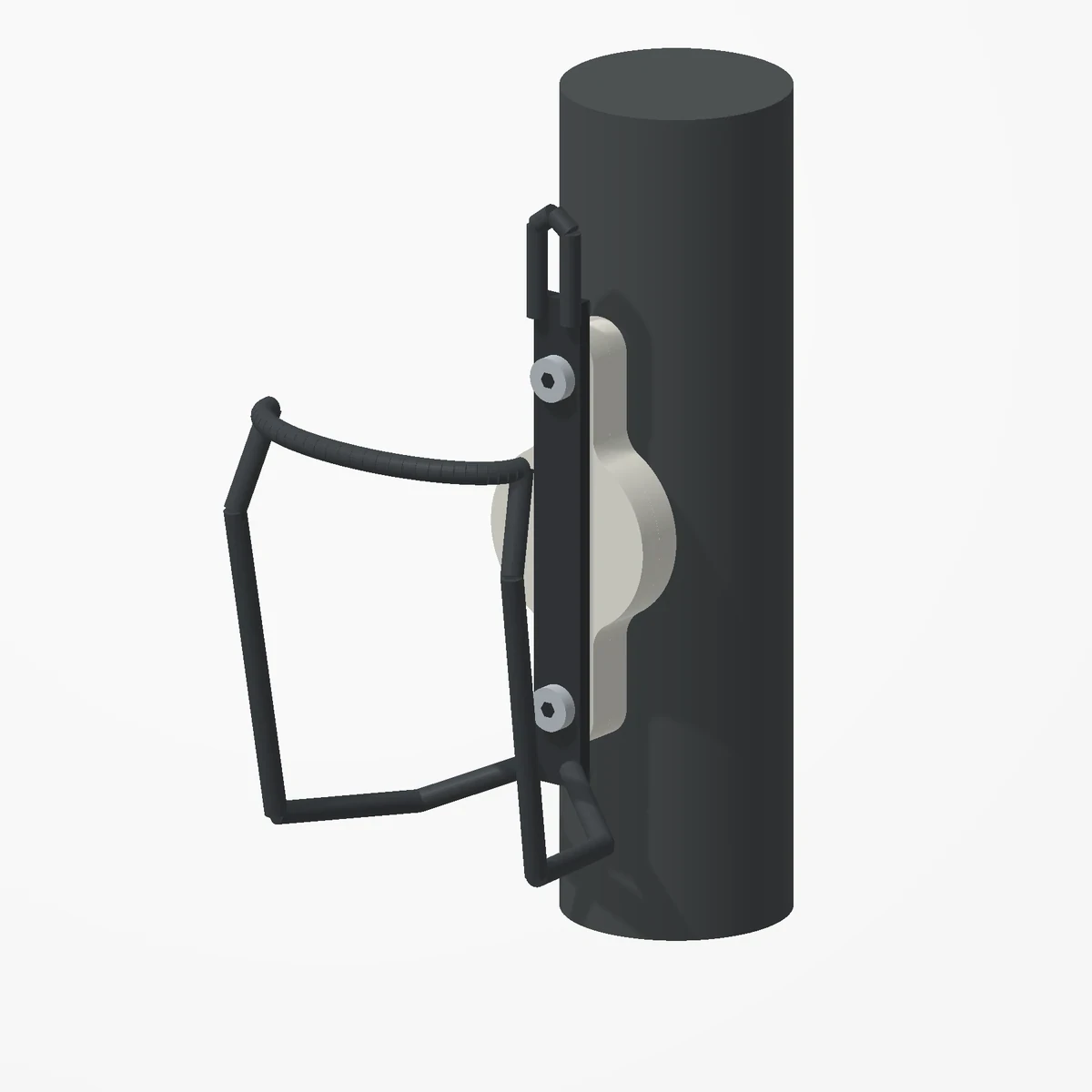 Bicycle Tracker Mount: AirTag / Installed