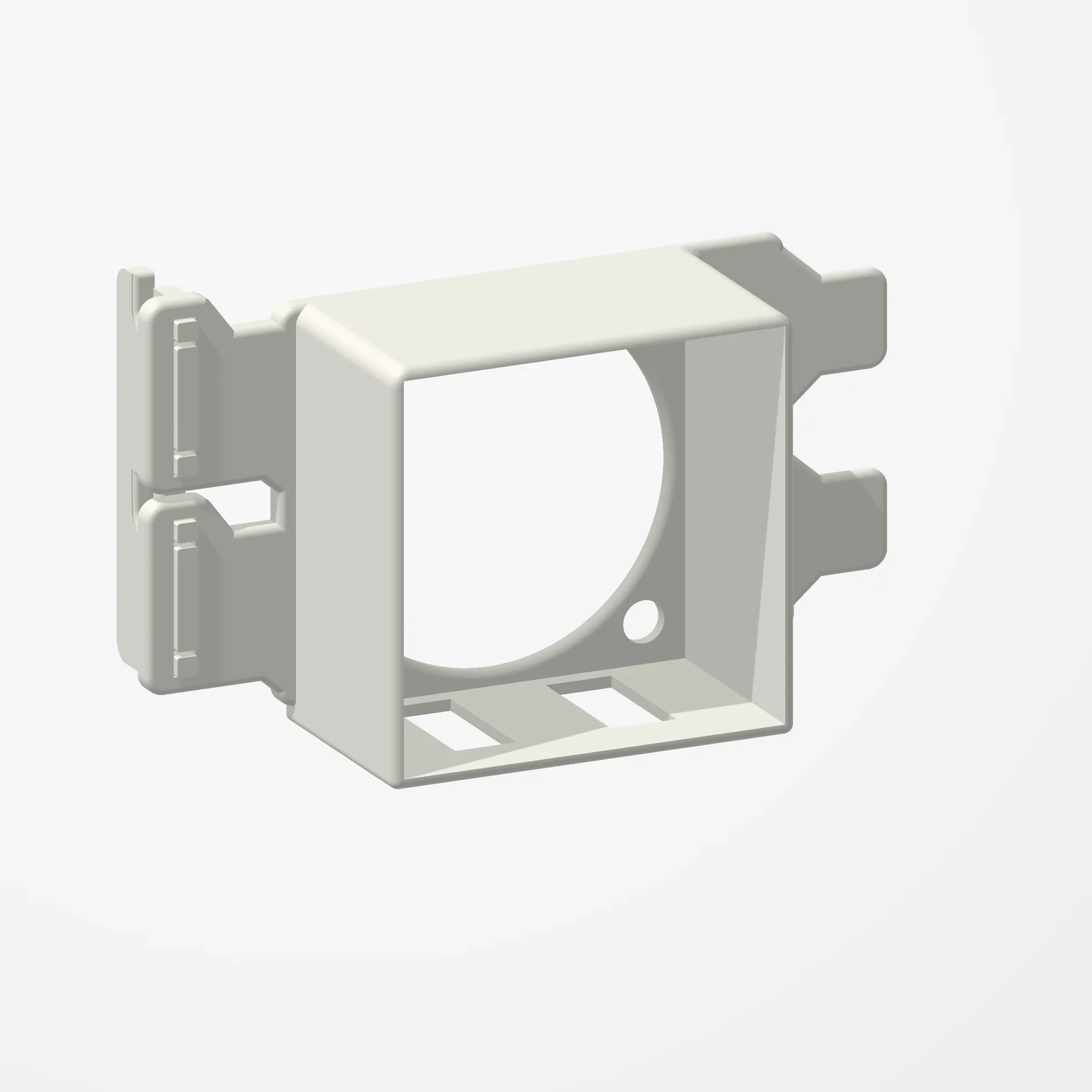 Low-Profile 40 mm GPU Fan Mount: Assembled mount