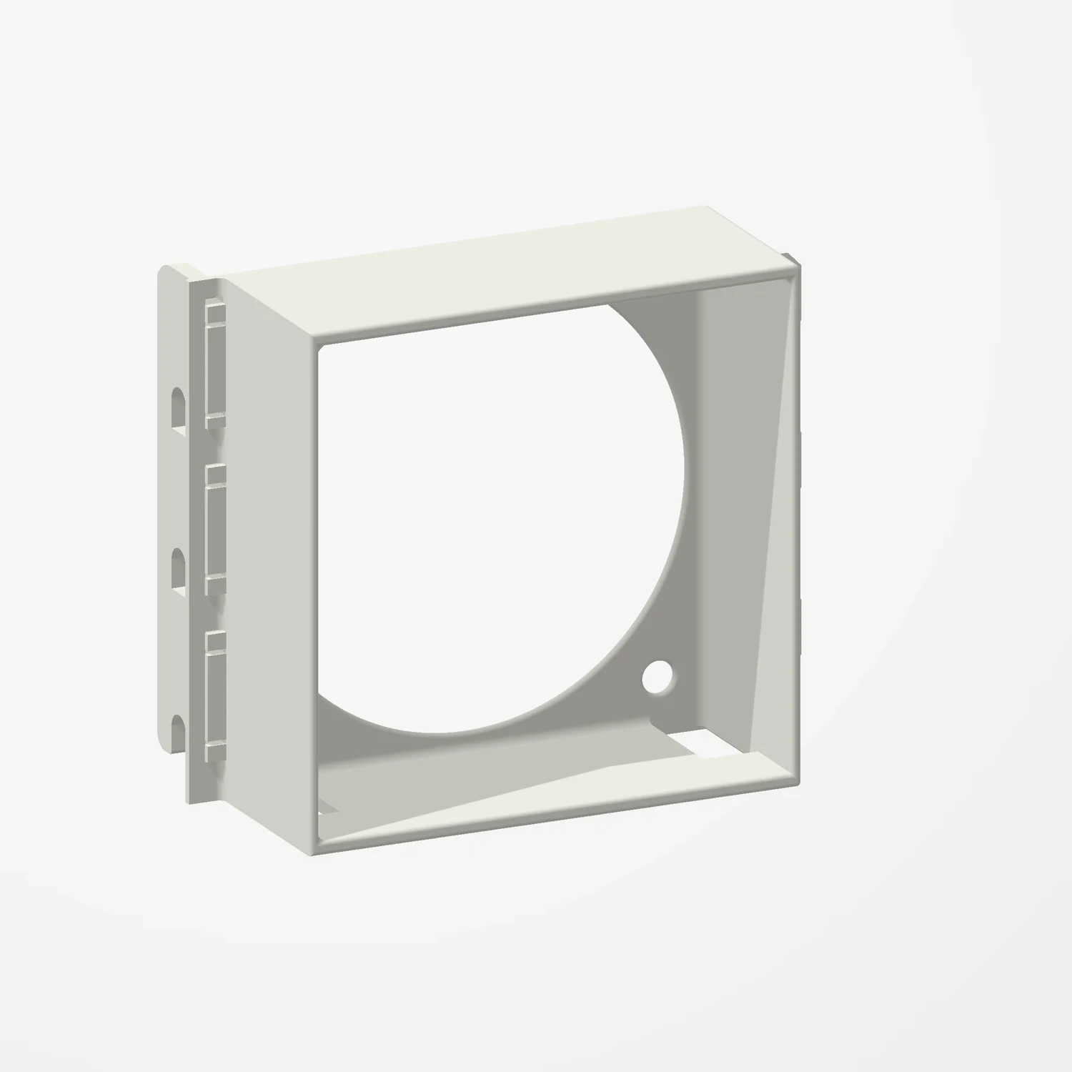 Low-Profile 60 mm PCIe Fan Mount: Assembled mount