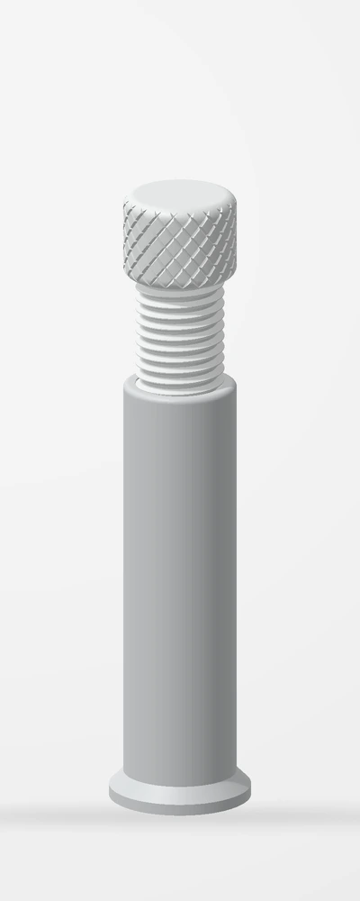 Assembled adjustable GPU support with threaded height adjustment